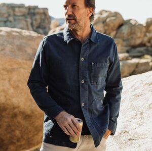 Men's Navy Shirt Jacket